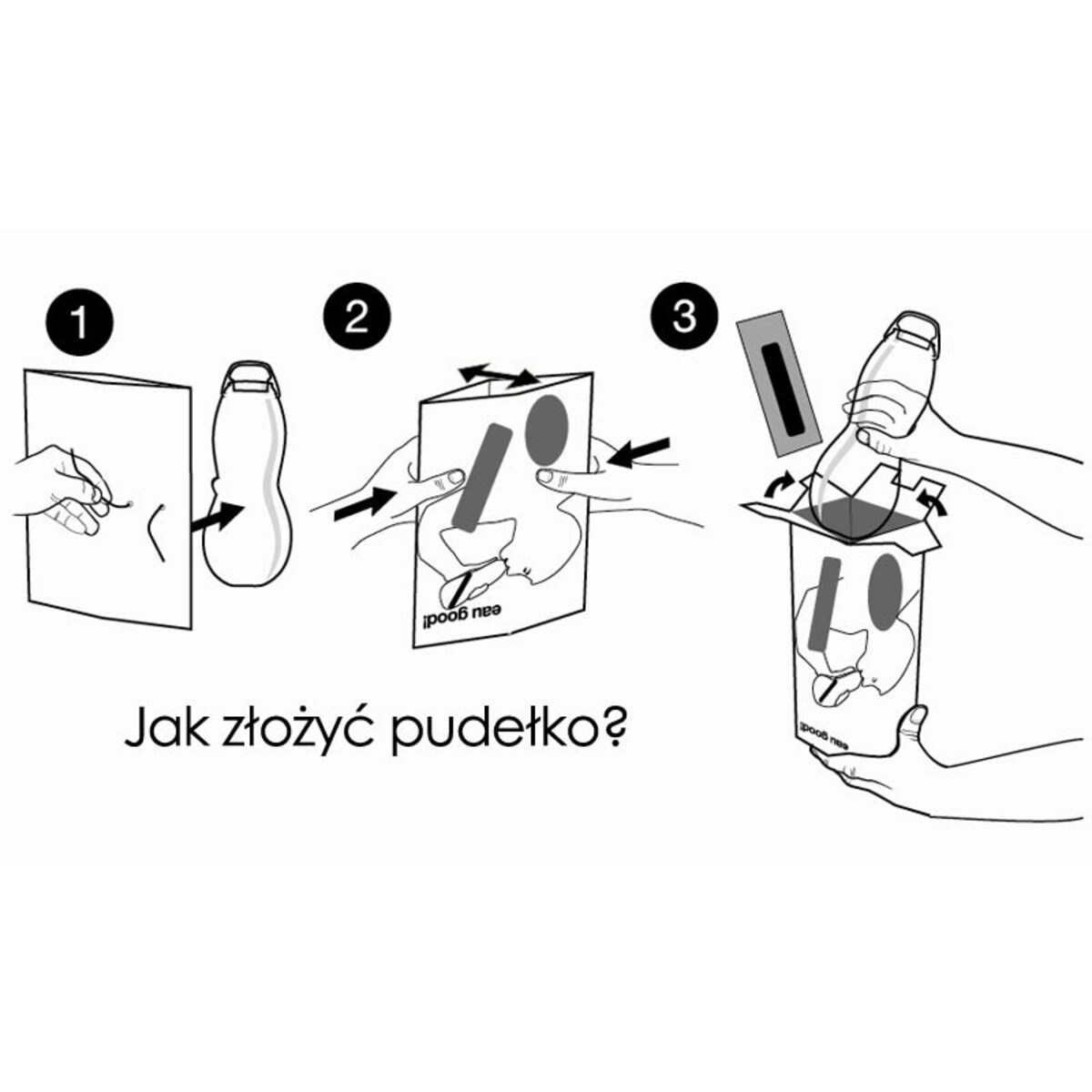 Butelka na wodę EAU GOOD niebieska, 800 ml, Black+Blum