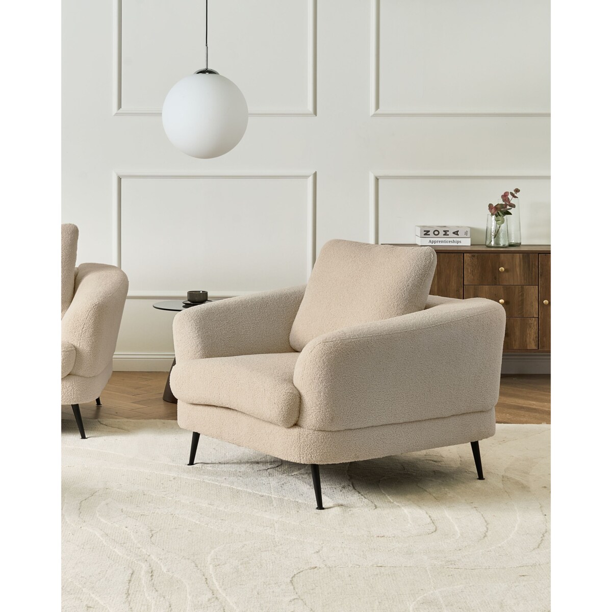 Fotel KJAER Boucle Jasnobeżowy