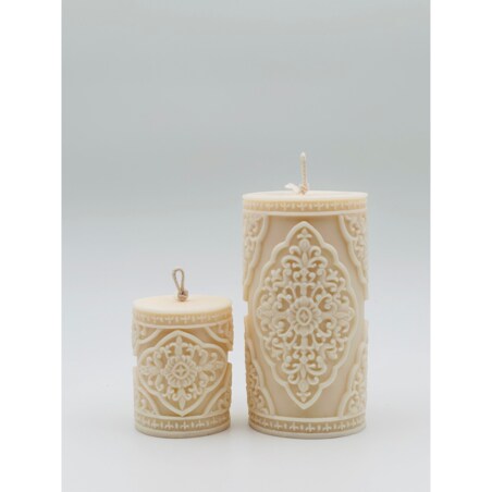 Świeca sojowa ozdobna Ari L, Prezent na urodziny dla niej, dla mamy, dla dziewczyny, dekoracja ślubna, wesele