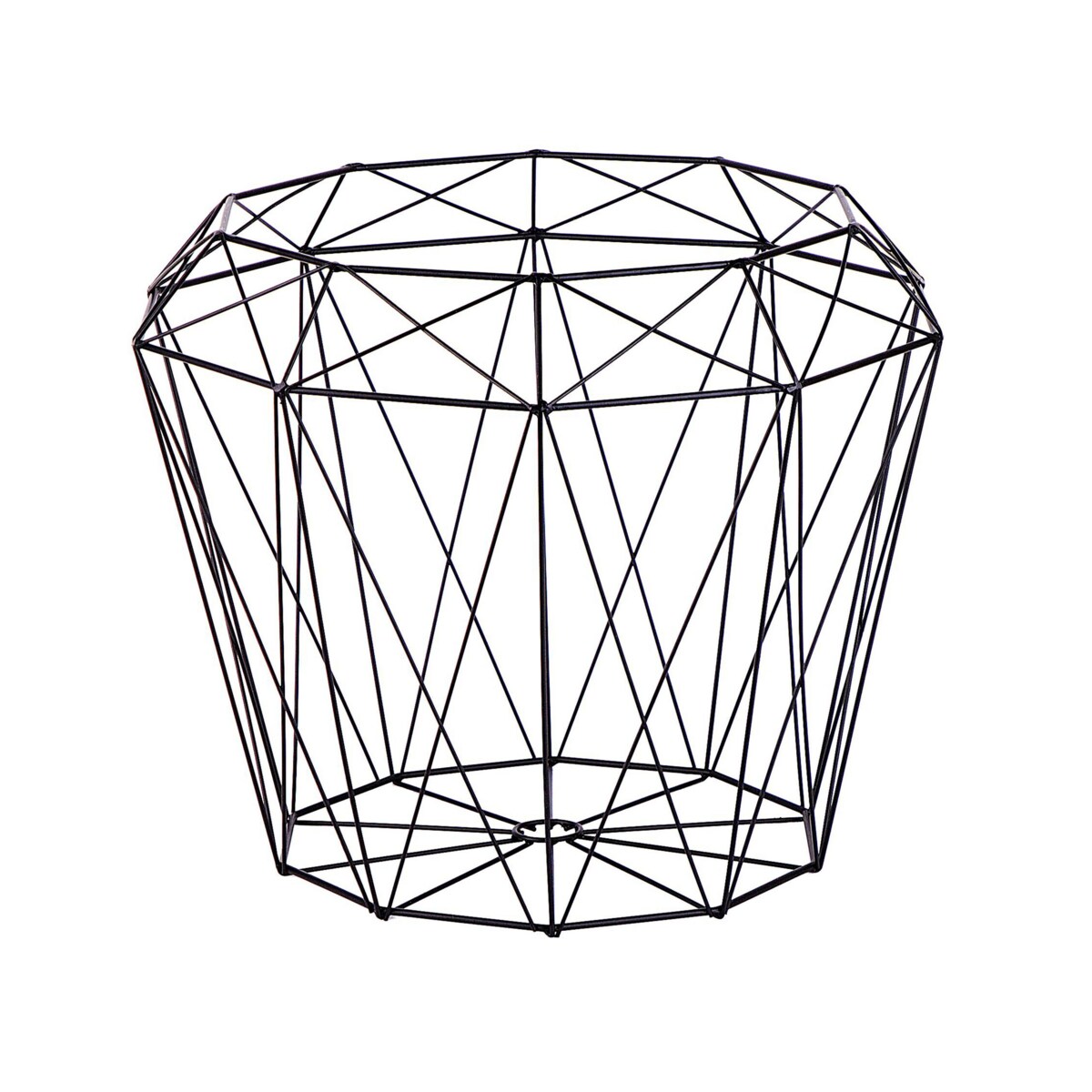 Stolik pomocniczy jasne drewno z czarnym ELIDA