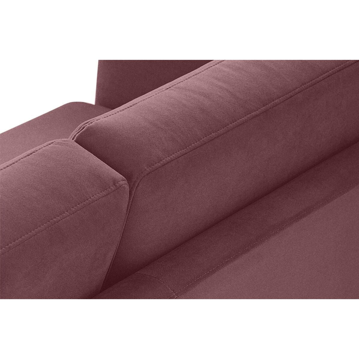 KONSIMO TAGIO Narożnik skandynawski welurowy w kolorze różowym, prawy