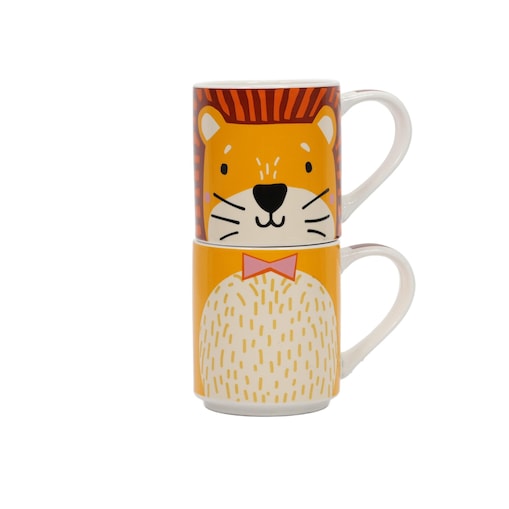 Zestaw prezentowy: 2 kubki porcelanowe dla dziecka, 2 x 265 ml