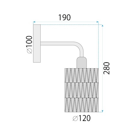Kinkiet lampa ścienna Boho APP1623-1W