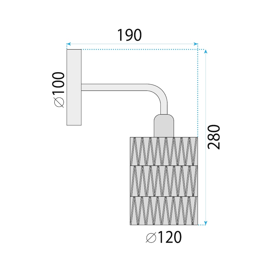 Kinkiet lampa ścienna Boho APP1623-1W
