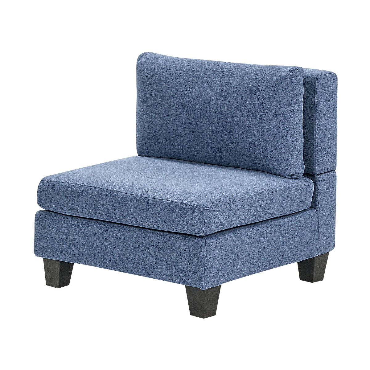 Sofa modułowa 5-osobowa z otomaną niebieska UNSTAD