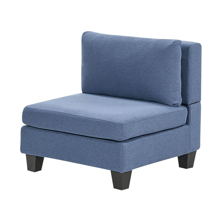 Sofa modułowa 5-osobowa z otomaną niebieska UNSTAD