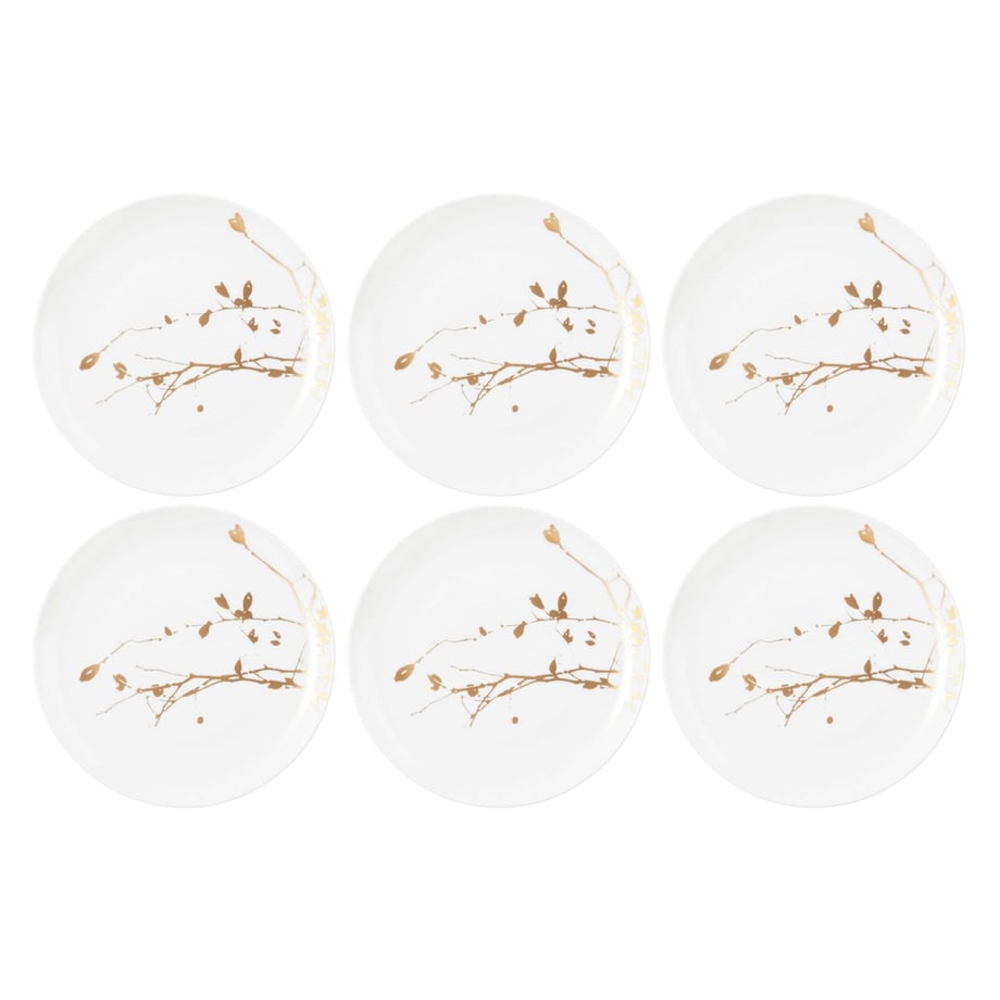 SELTMANN LIBERTY GOLDEN ROSE HIP Zestaw 6 talerzy do sałatek 22.5 cm