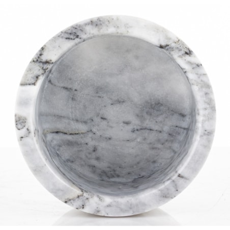 Okrągły pojemnik dekoracyjny 8,5x10x10 cm RAFI biały