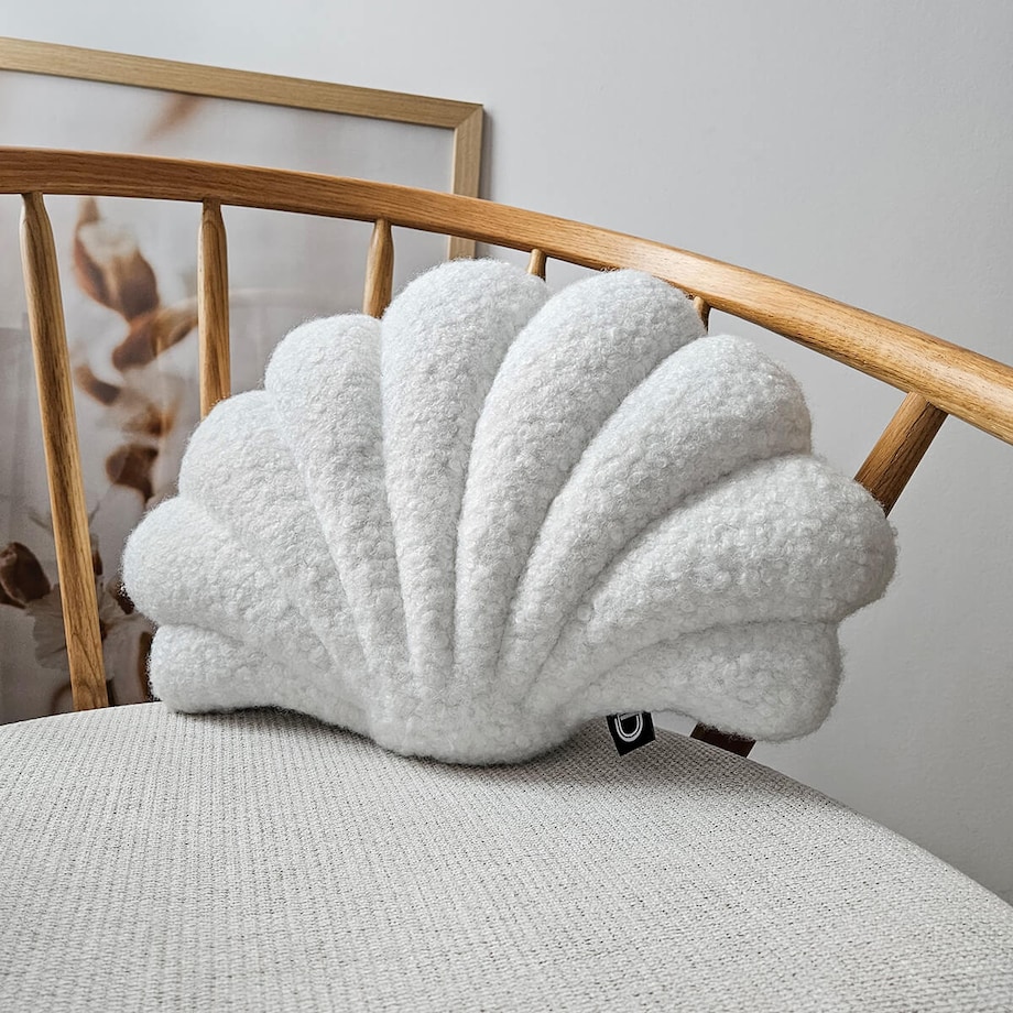 Poduszka SOFT LOOP | biała muszla