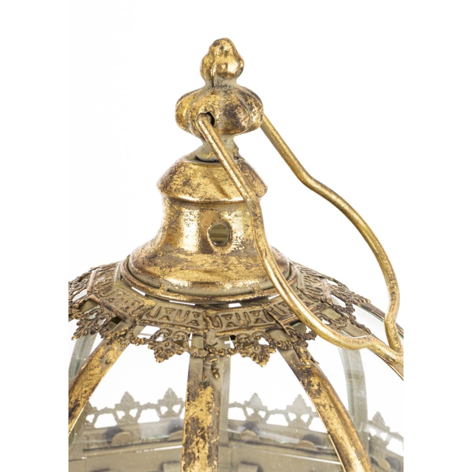 Lampiony latarnie 2 szt. złote 98x34x34 cm FANARIO