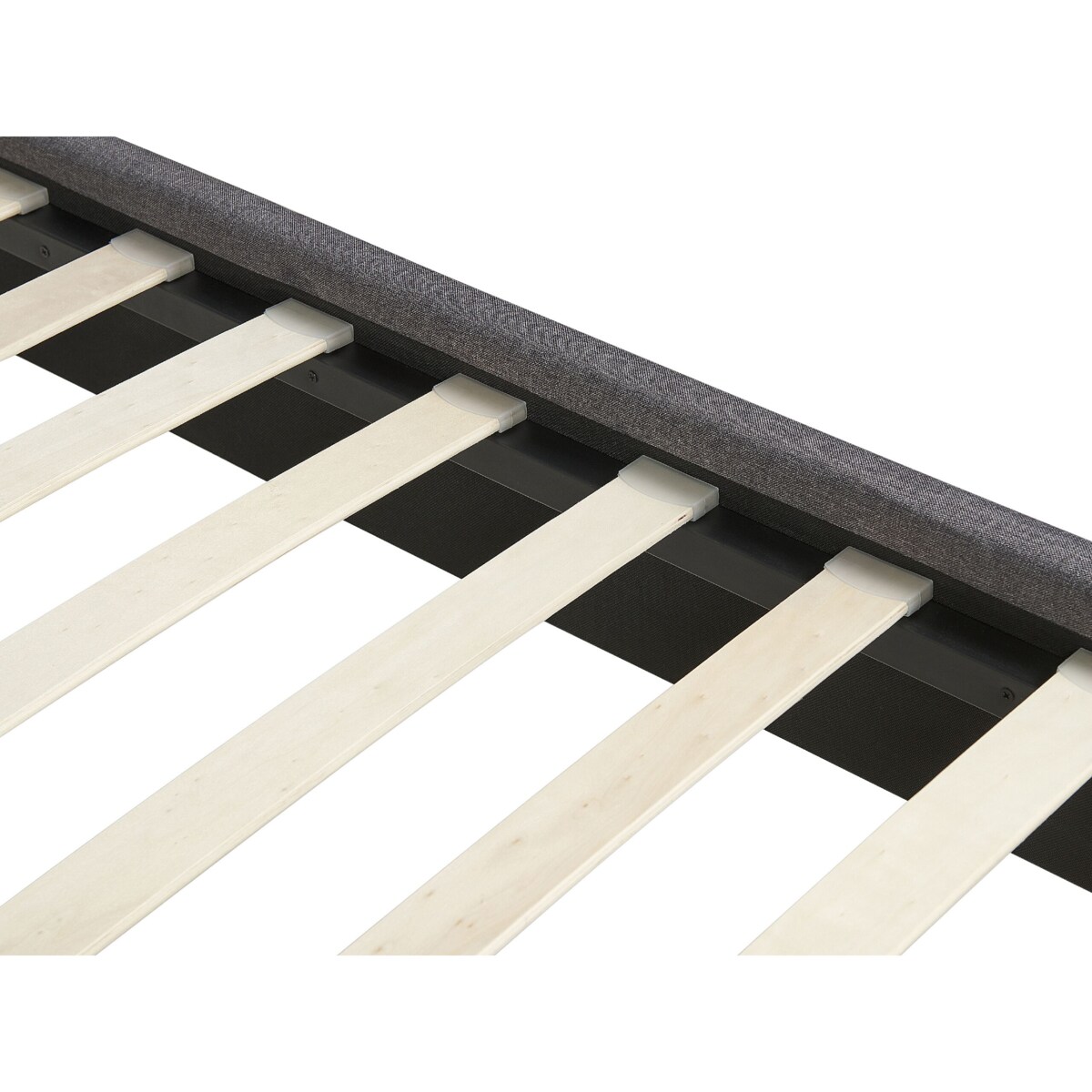 Łóżko tapicerowane 160 x 200 cm ciemnoszare RENNES II