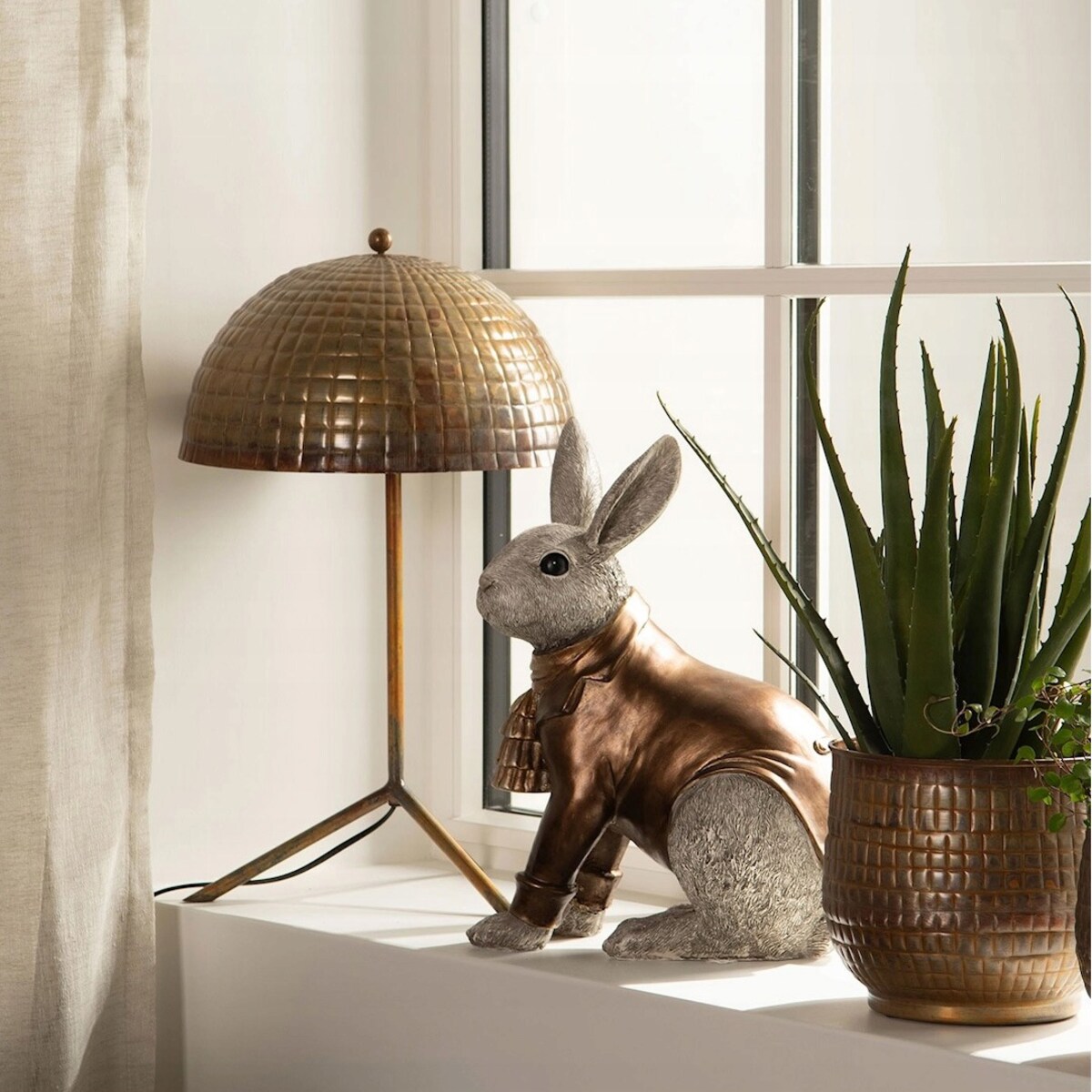 LAMPA STOŁOWA BIURKOWA NOCNA ZŁOTA LOFT BOHO E27 DEKORACJA OZDOBA DO DOMU