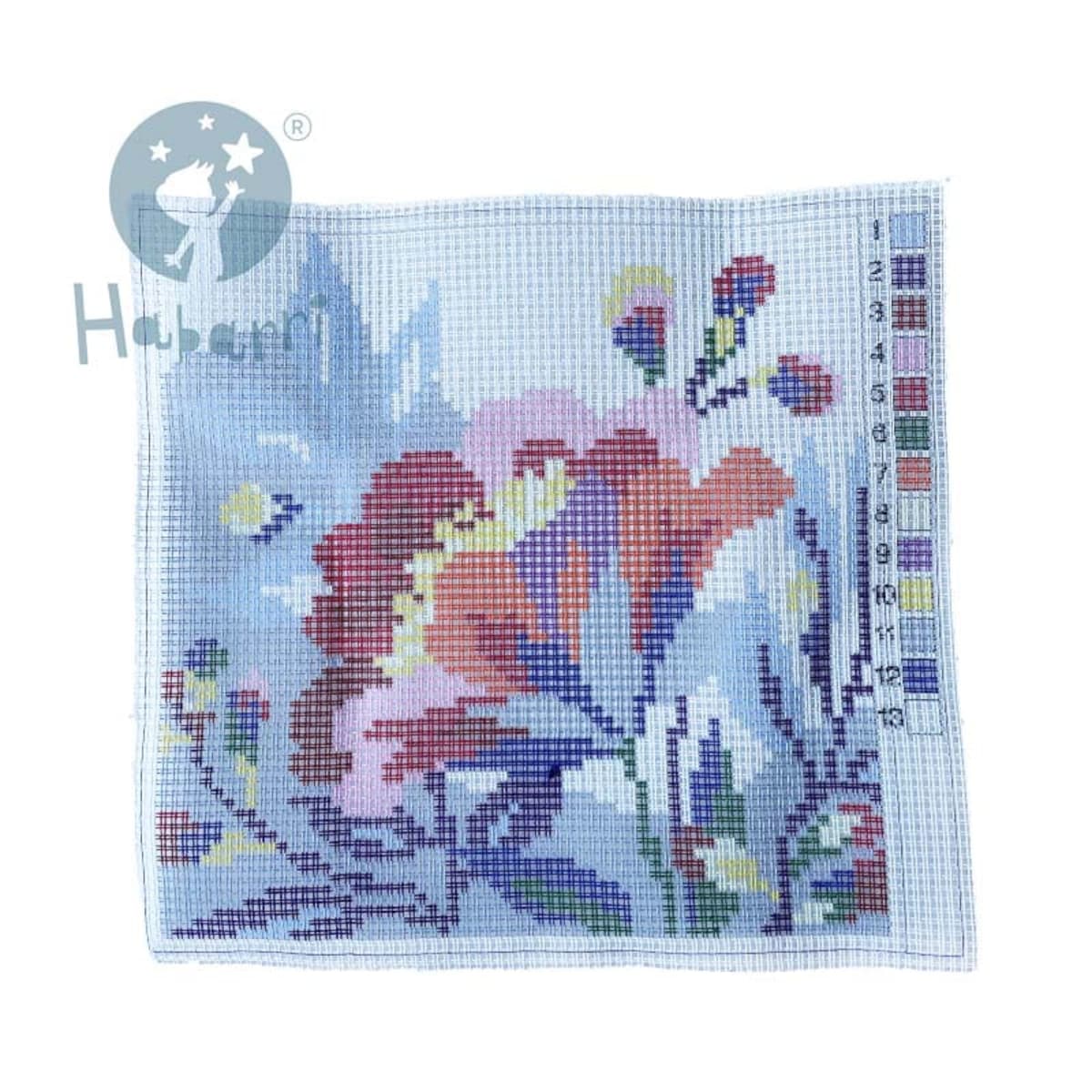 Haft krzyżykowy - Poduszka Liliowiec