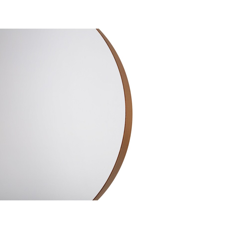 Metalowe okrągłe lustro ścienne ø 40 cm miedziane PINEY