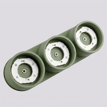 Plafon MODO 3 zielona oliwka Gx53