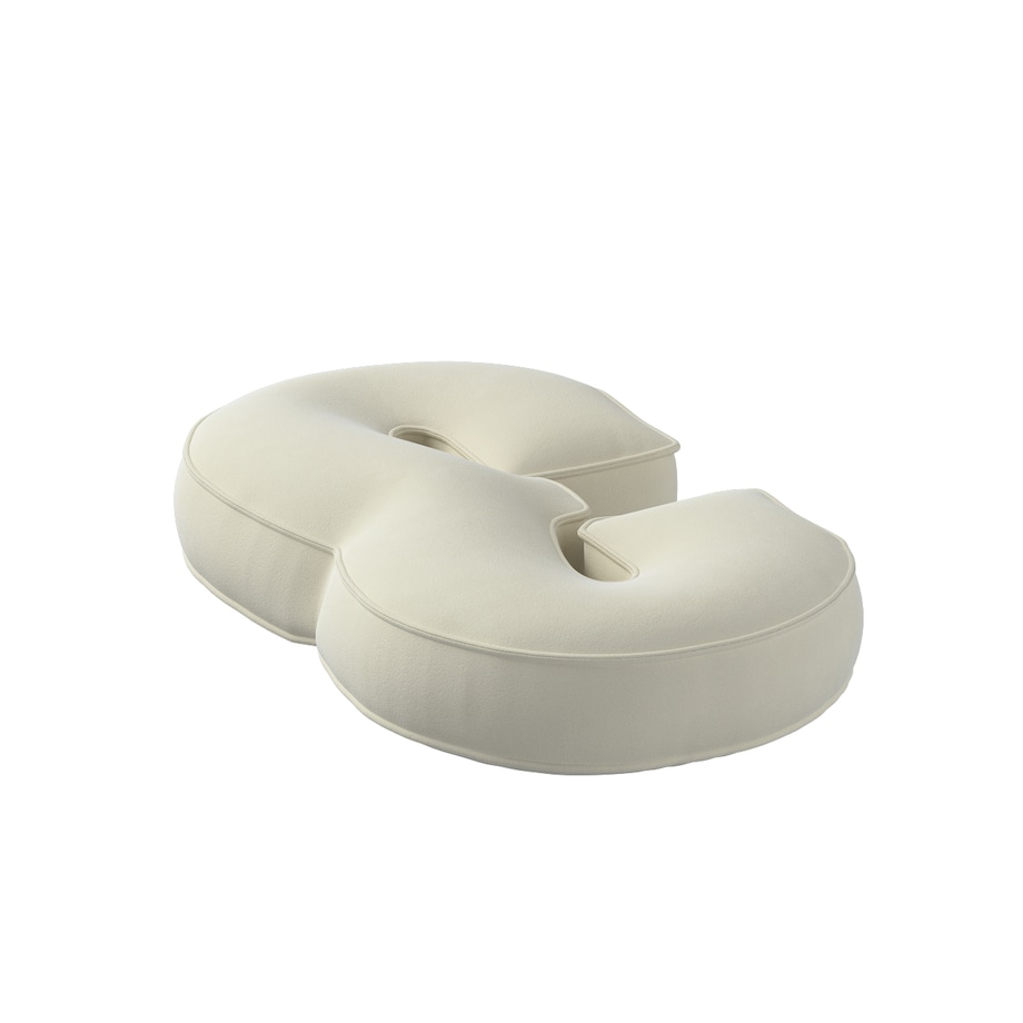 Poduszka Cyferka 3, śmietankowa biel, 25 x 40 cm, Posh Velvet