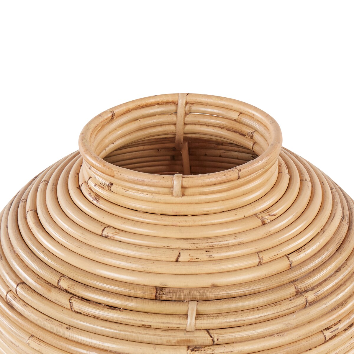 Wazon dekoracyjny ELATIA Rattan 70 cm Naturalny