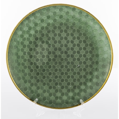 Podstawka dekoracyjna pod talerz, Ø 33x3 cm PULVINAR-2 zielona