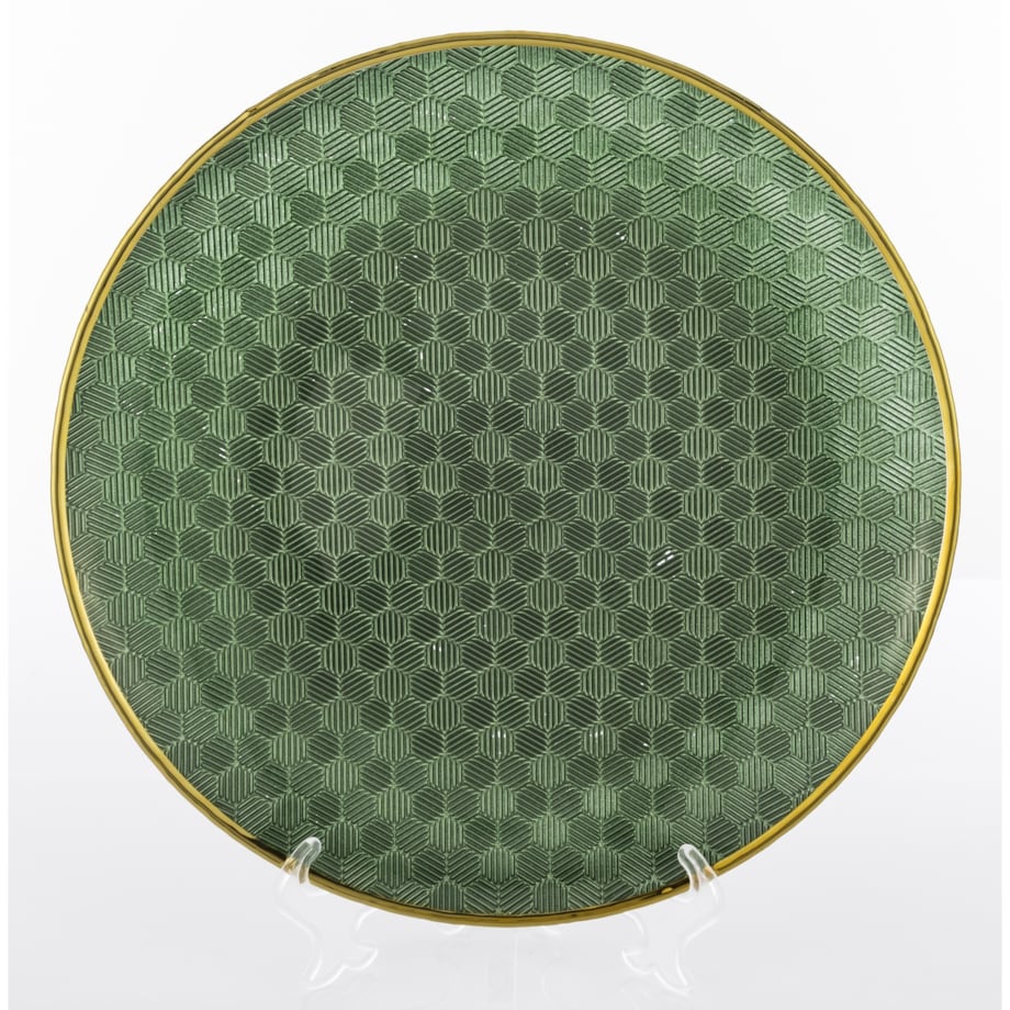 Podstawka dekoracyjna pod talerz, Ø 33x3 cm PULVINAR-2 zielona