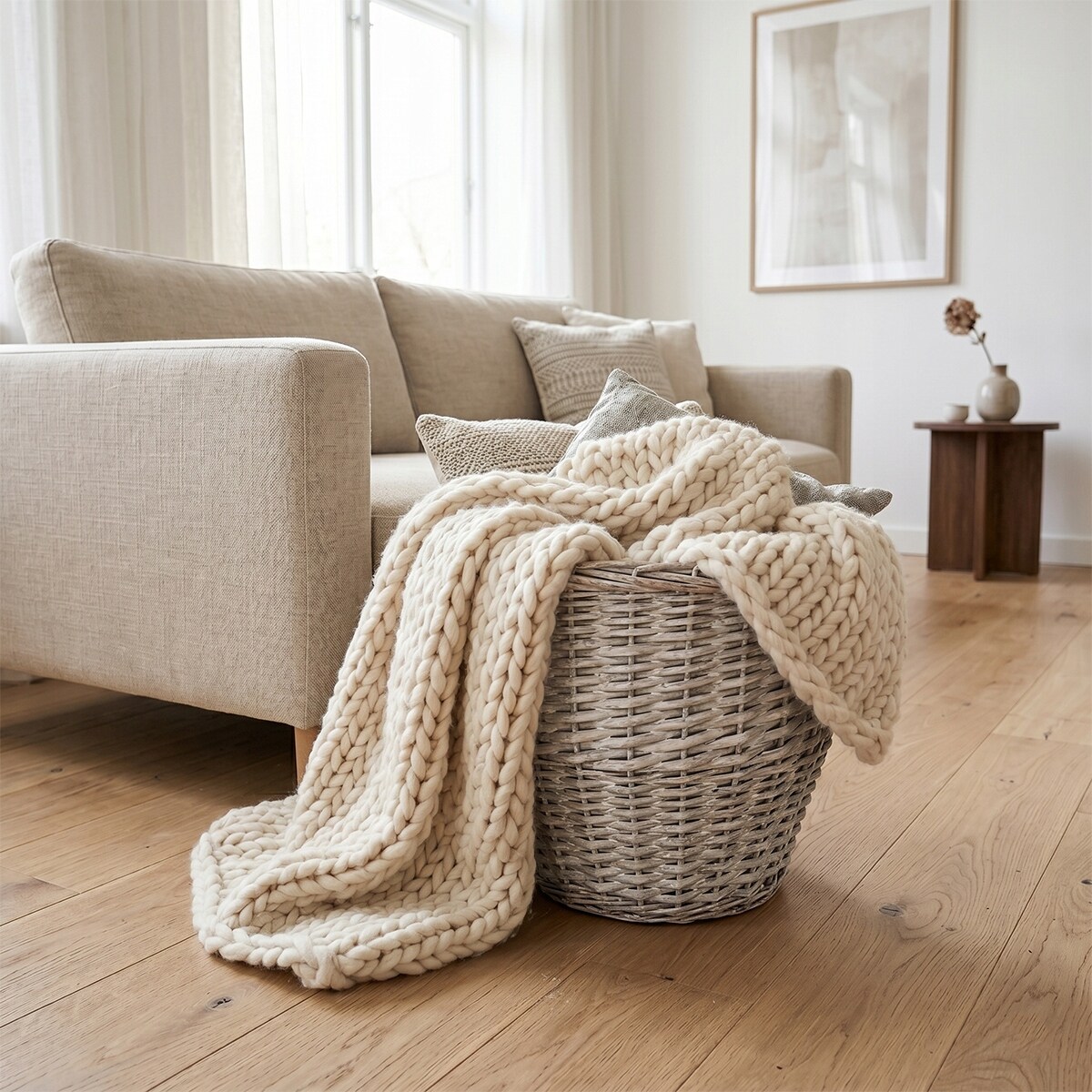 KOSZ WIKLINOWY NA KWIATY DREWNO PRANIE DUŻY DONICZKA DONICA KWIETNIK 3 szt.