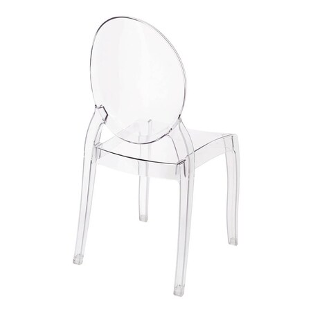 Transparentne krzesło sypialniane Elizabeth do toaletki