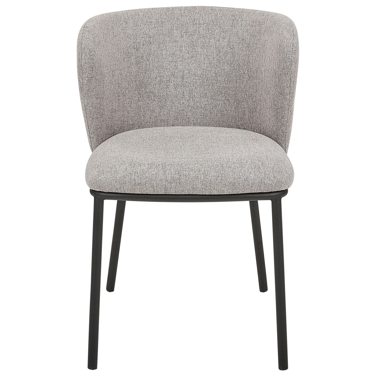 Zestaw 2 krzeseł do jadalni szary MINA