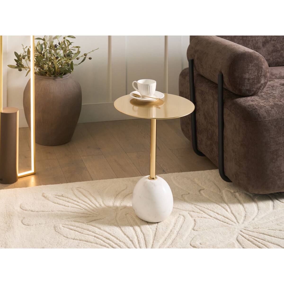 Stolik pomocniczy OAHE Metal Złoty