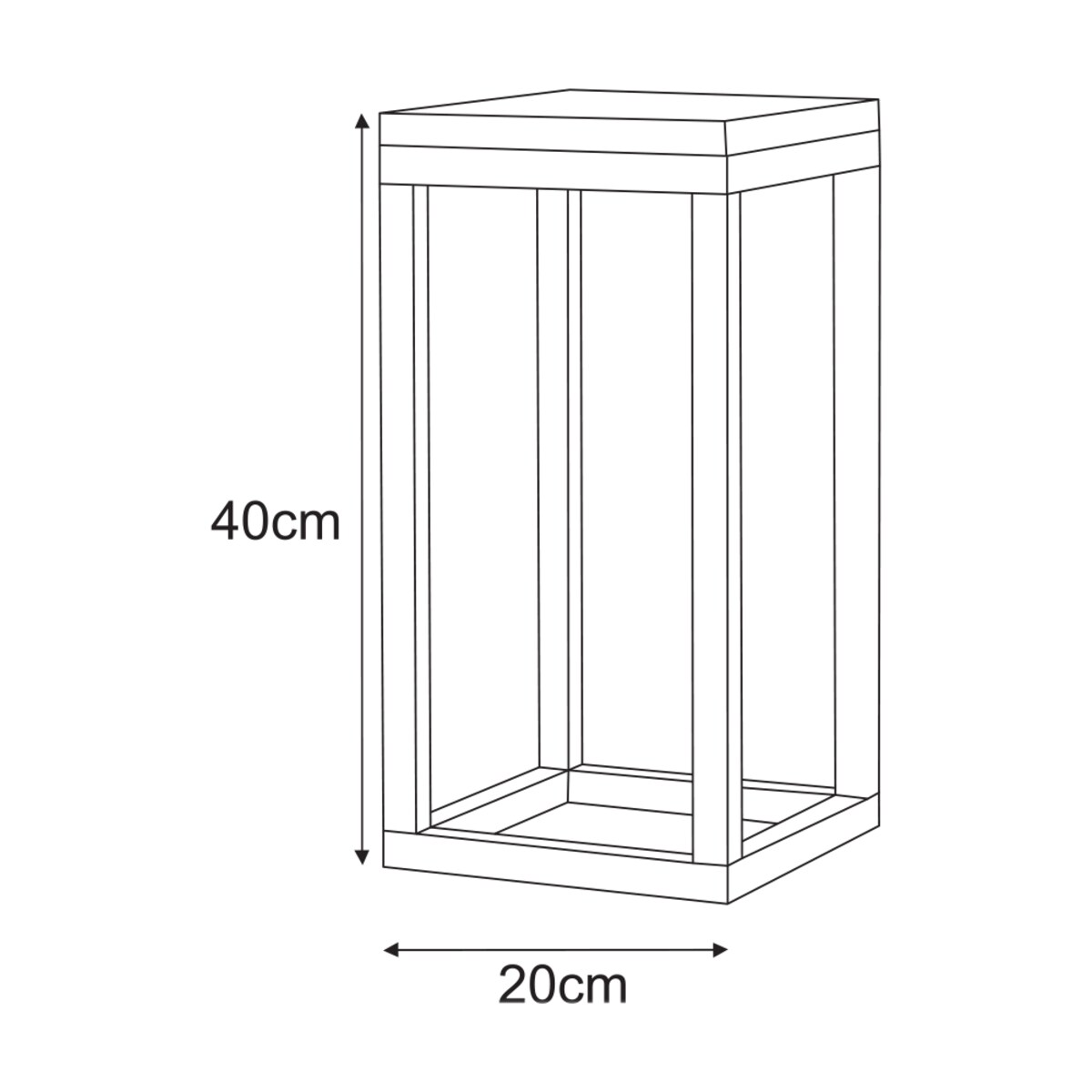 Meble dekoracyjne KS-34 KWIETNIK DREWNO S z serii KAJA HOME