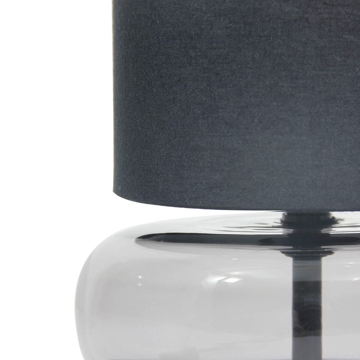 Abażurowa lampka na biurko Epiro TB-43648-BL-SG Italux czarny grafitowy