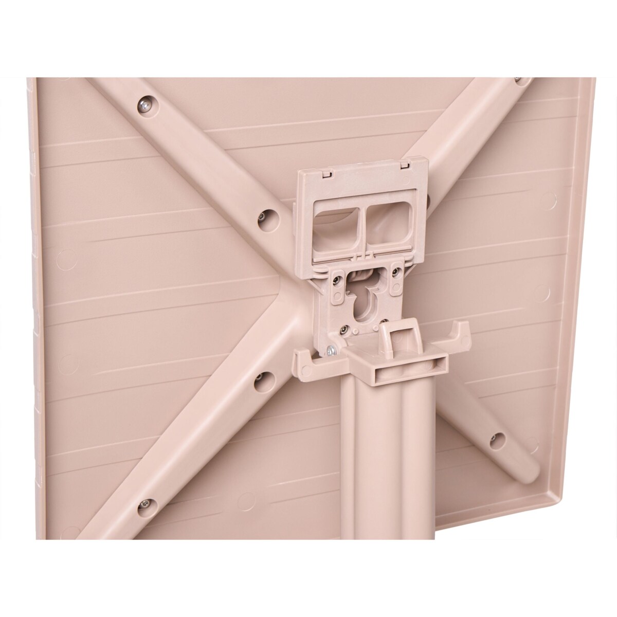 Stolik ogrodowy barowy LEMNOS 60 cm 60 cm Beżowy