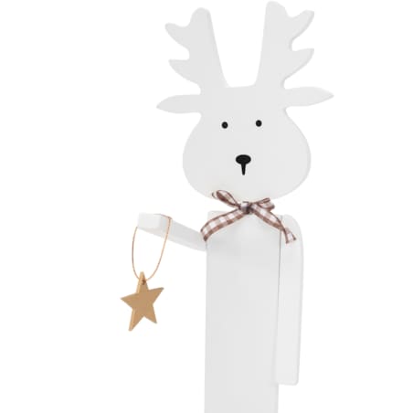 Drewniany Renifer Świąteczny 35cm 301036