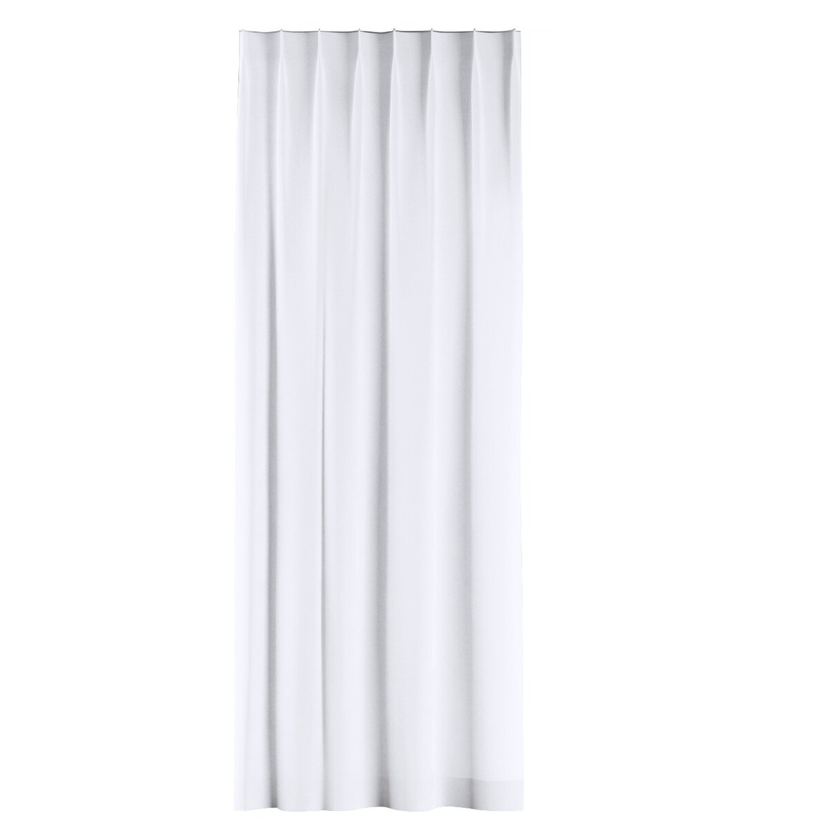 Zasłona na haczykach flex pojedynczych 130x245 śnieżnobiały