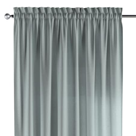 Zasłona na kanale z grzywką 1 szt. 130x260 zielony melanż