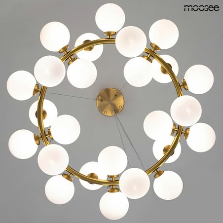 Lampa wisząca Cosmo MSE010100223 bubbles biała złota