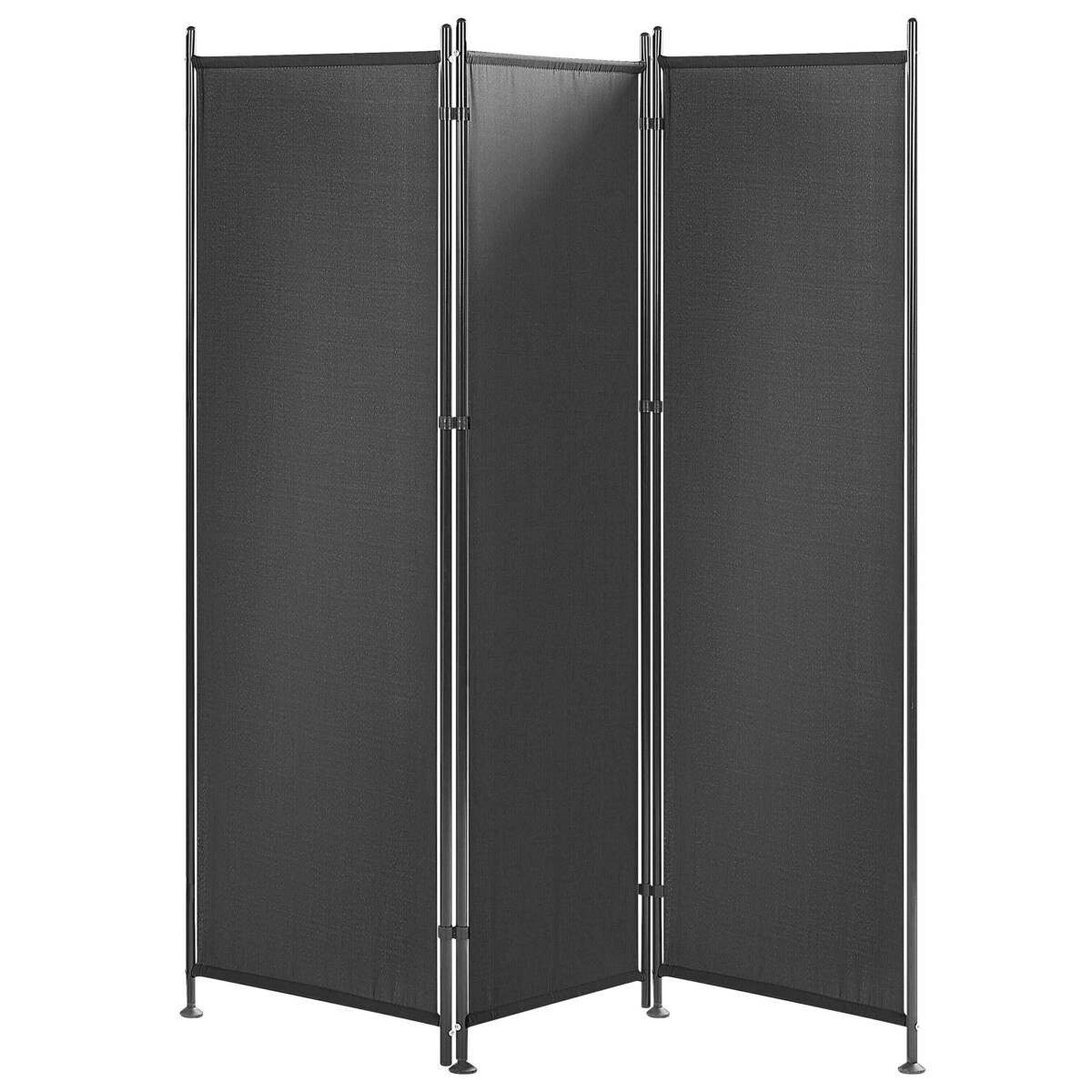 3-panelowy składany parawan pokojowy 160 x 170 cm czarny NARNI