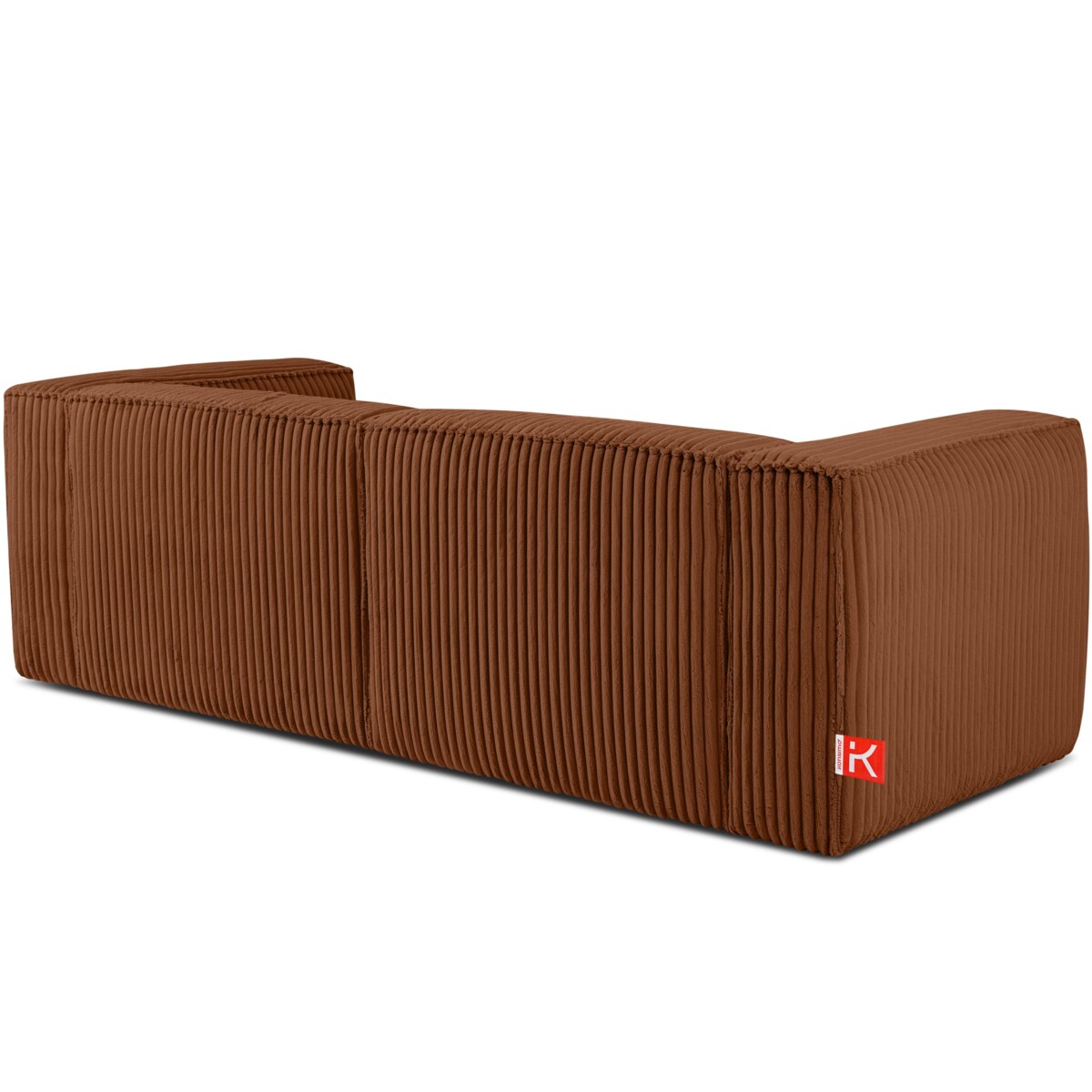 KONSIMO FEROX Duża sofa 3 osobowa, rudy