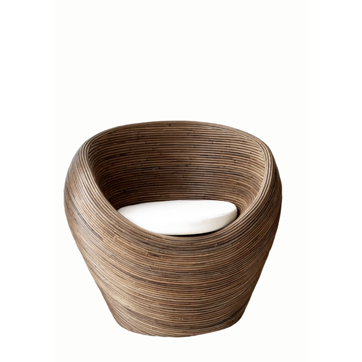 FOTEL RATTANOWY TEGAL CIEMNY