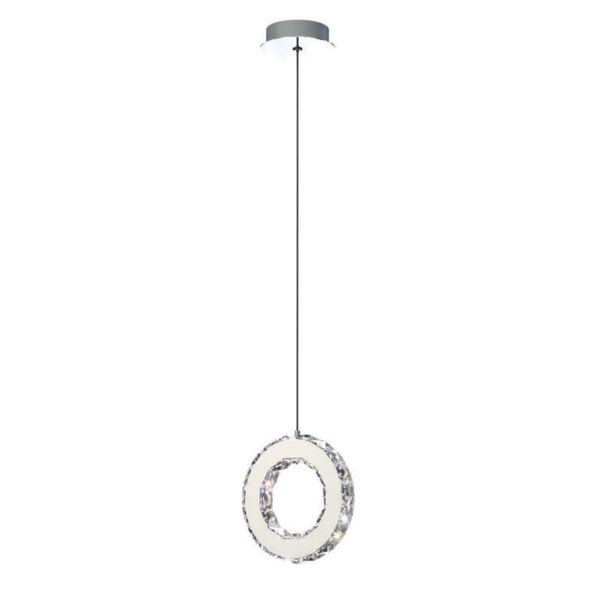 Ściemnialna lampa wisząca Girona MD3713-1-3CT Zumaline LED 10W 3000K chrom