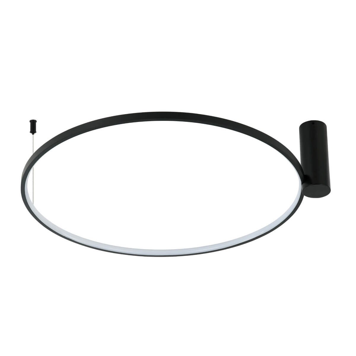 Plafon lampa sufitowa RING LP-909/1C 4L BK Light Prestige LED 50W 4000K metalowa oprawa okrągła pierścień czarny