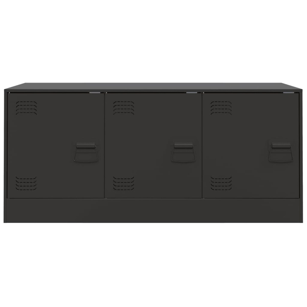 vidaXL Szafka pod telewizor, czarna, 99x39x44 cm, stalowa