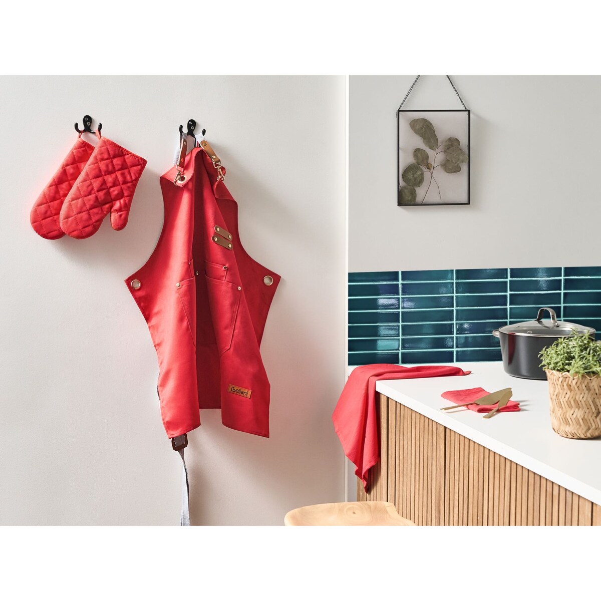 Zestaw tekstyliów kuchennych BRASSICA Czerwony