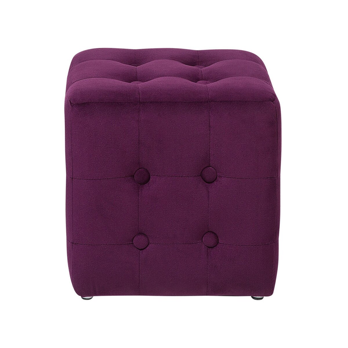 Puf welurowy 30 x 30 x 32 cm fioletowy WISCONSIN