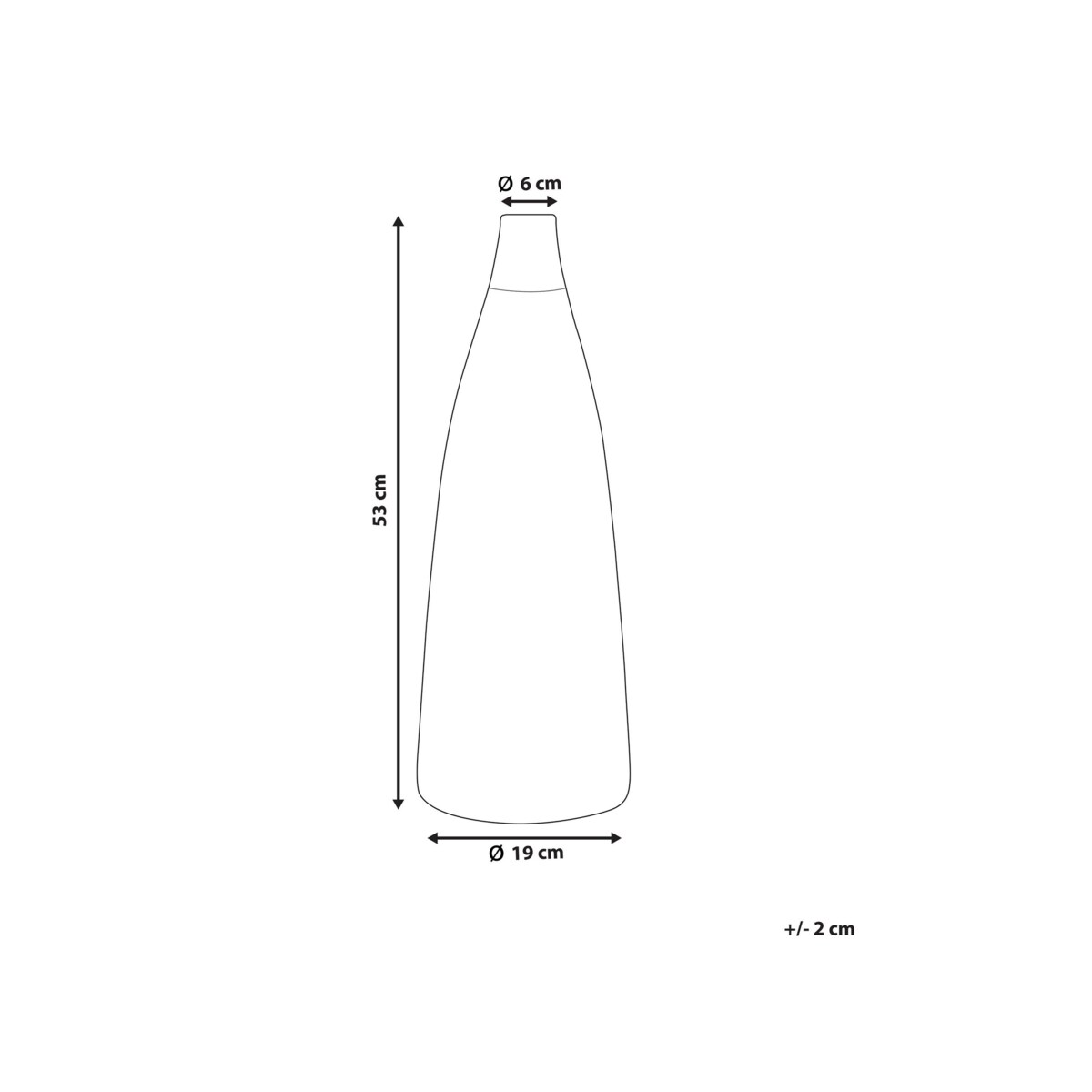 Wazon dekoracyjny ceramiczny biały EMONA