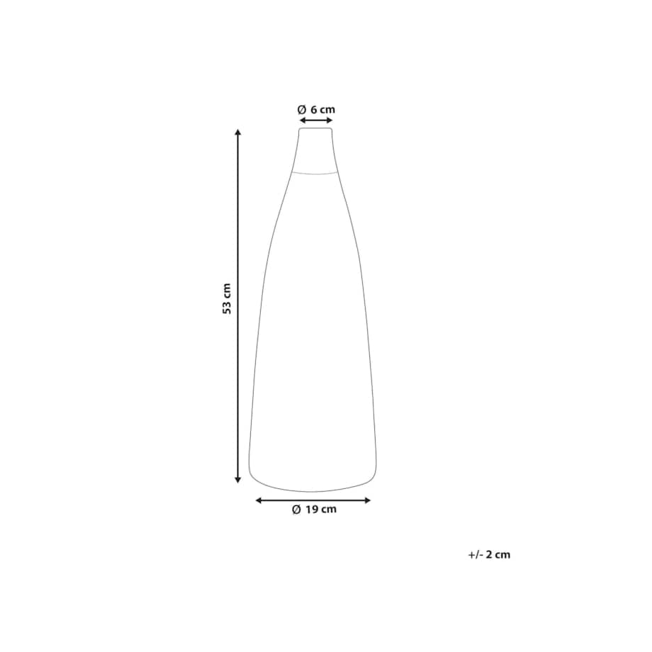 Wazon dekoracyjny ceramiczny biały EMONA