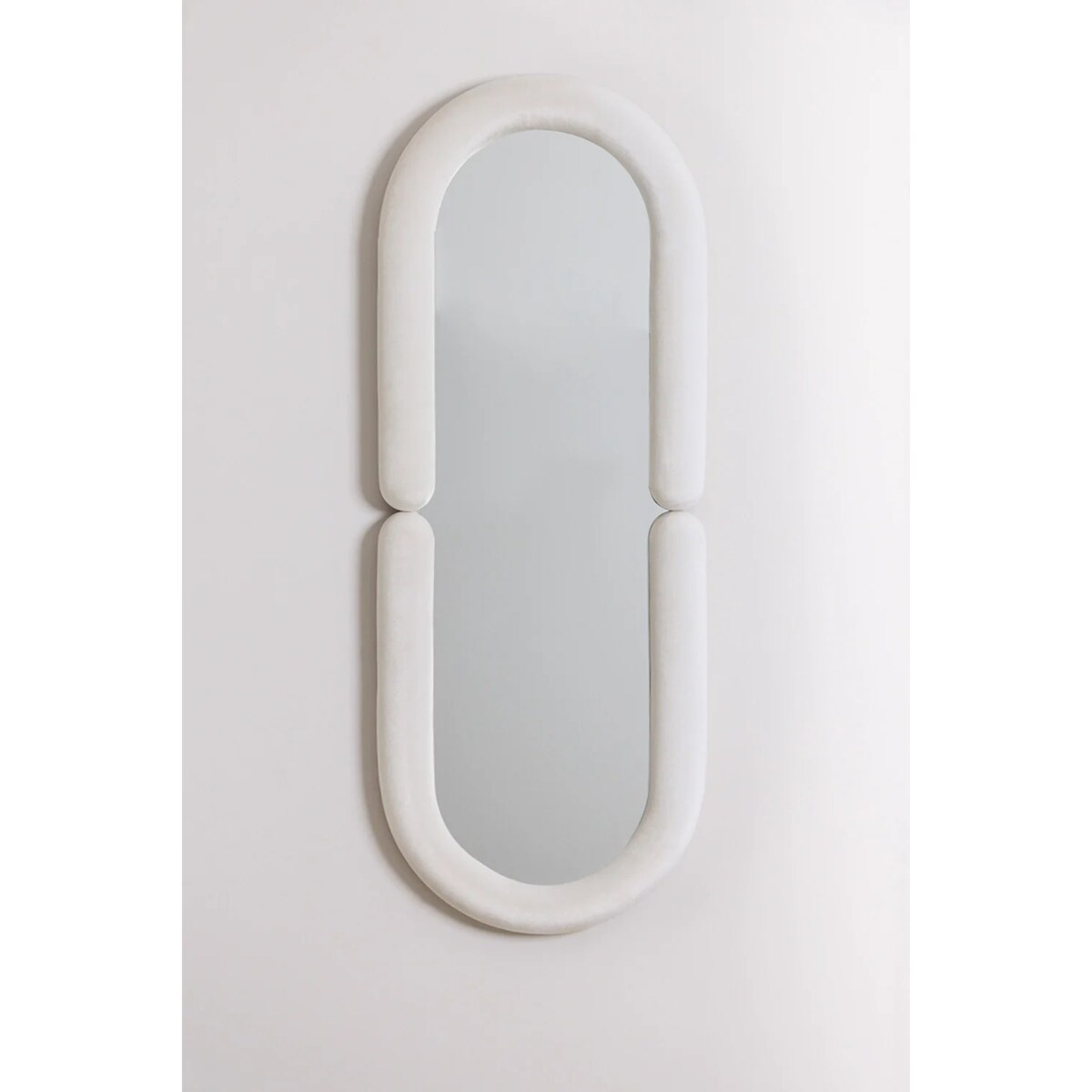 Lustro owalne w aksamitnej ramie Oval 160x60 cm