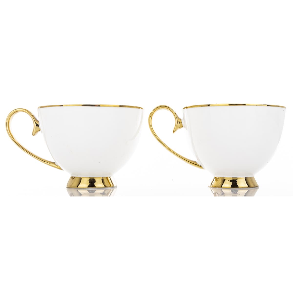 Komplet 2 filiżanek porcelanowych 250 ml ze spodeczkiem MARISCA