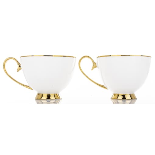 Komplet 2 filiżanek porcelanowych 250 ml ze spodeczkiem MARISCA