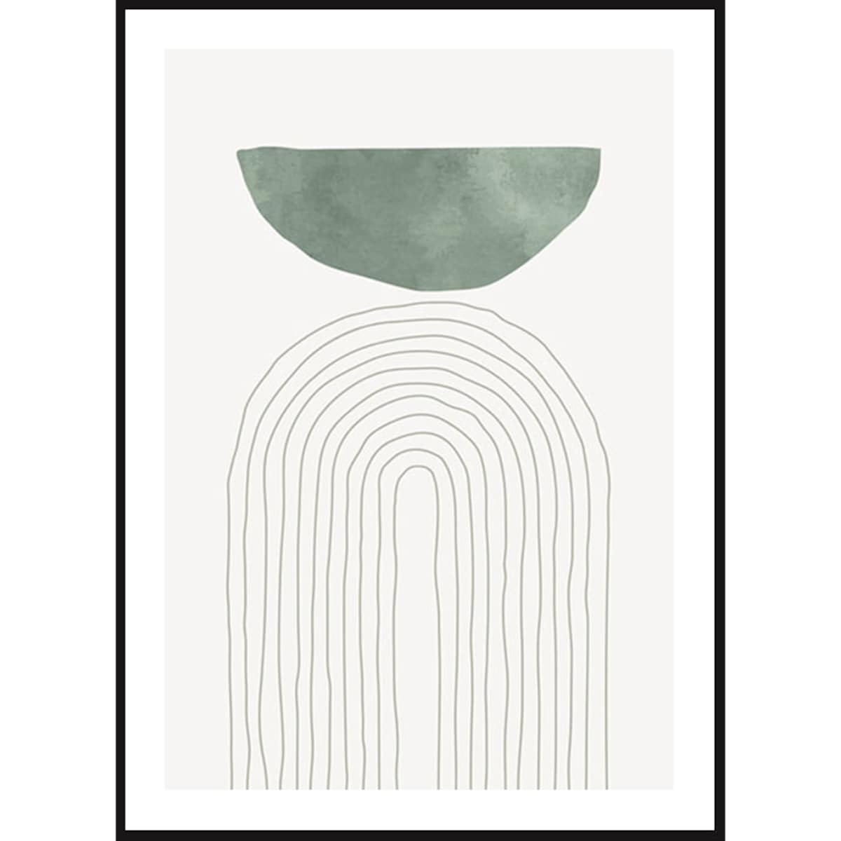 Poster Story, Plakat, Obraz - Zielony Łuk No2, wymiary 30 x 42 cm