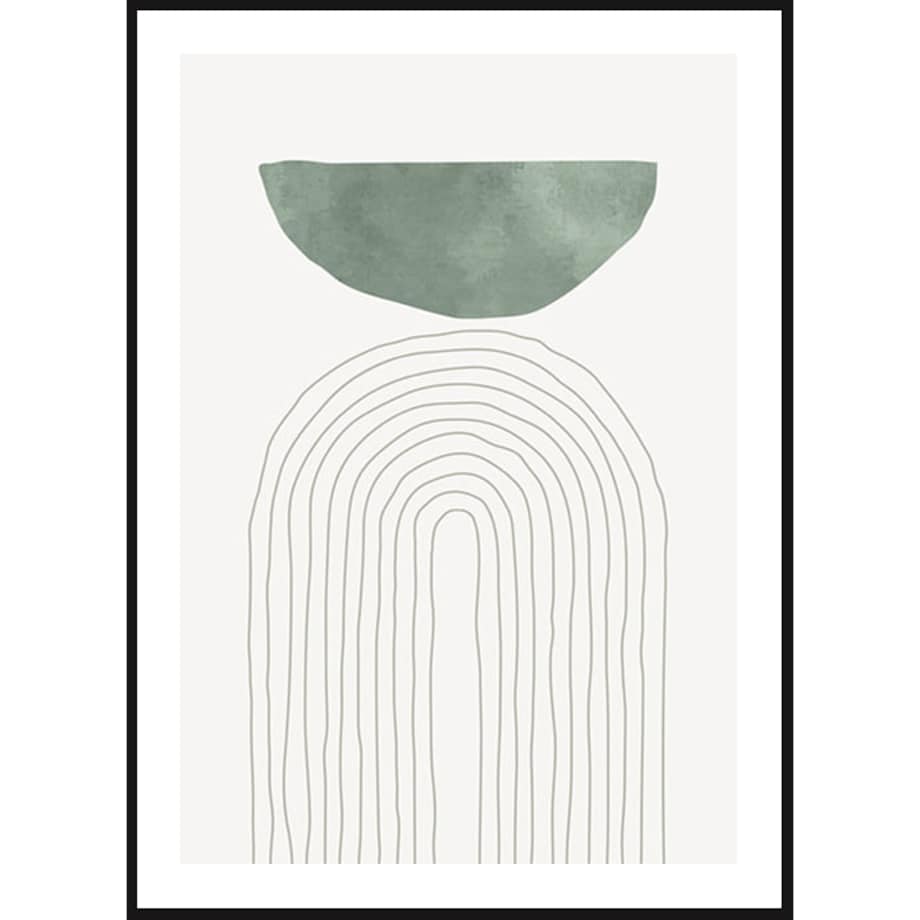 Poster Story, Plakat, Obraz - Zielony Łuk No2, wymiary 30 x 42 cm