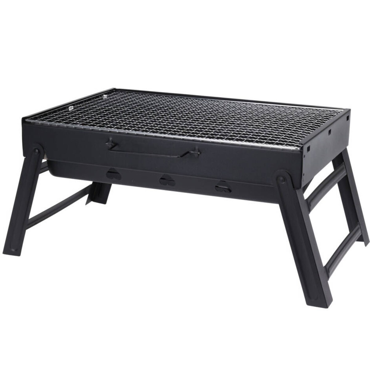 Składany grill węglowy, prostokątny
